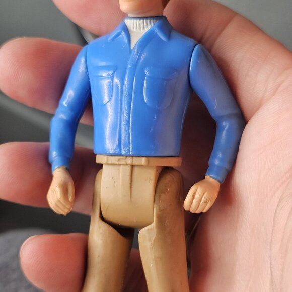 VTG Tomy Smaller Homes Home Dollhouse Dad Man Figure Hong Kong 4.25" - Picture 4 of 16